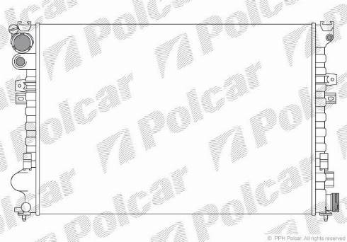 Polcar 238008A2 - Radiators, Motora dzesēšanas sistēma www.autospares.lv