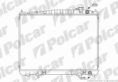Polcar 276908-1 - Radiators, Motora dzesēšanas sistēma www.autospares.lv