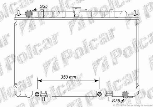 Polcar 2762081K - Radiators, Motora dzesēšanas sistēma www.autospares.lv