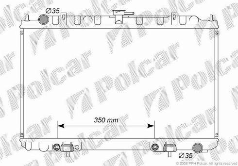 Polcar 276208-1 - Radiators, Motora dzesēšanas sistēma www.autospares.lv
