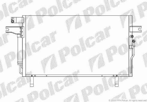 Polcar 2781K8C3 - Kondensators, Gaisa kond. sistēma www.autospares.lv