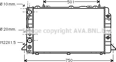 Prasco AI2090 - Radiators, Motora dzesēšanas sistēma www.autospares.lv
