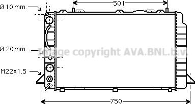 Prasco AI2059 - Radiators, Motora dzesēšanas sistēma www.autospares.lv