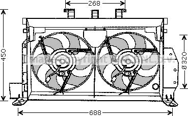 Prasco CN7521 - Ventilators, Motora dzesēšanas sistēma www.autospares.lv