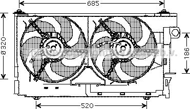 Prasco CN7522 - Ventilators, Motora dzesēšanas sistēma www.autospares.lv