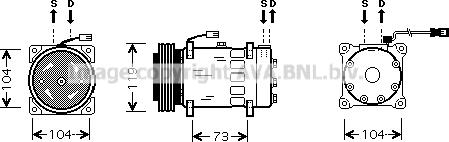 Prasco CNK180 - Kompresors, Gaisa kond. sistēma www.autospares.lv