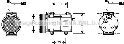 Prasco FDAK280 - Kompresors, Gaisa kond. sistēma www.autospares.lv