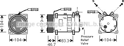 Prasco MNAK048 - Kompresors, Gaisa kond. sistēma www.autospares.lv