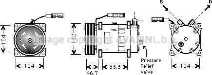 Prasco MNK048 - Kompresors, Gaisa kond. sistēma www.autospares.lv