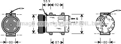 Prasco RTK073 - Kompresors, Gaisa kond. sistēma www.autospares.lv