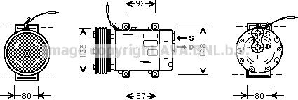 Prasco RTK243 - Kompresors, Gaisa kond. sistēma www.autospares.lv
