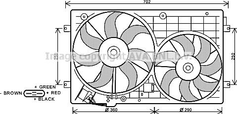 Prasco VN7528 - Ventilators, Motora dzesēšanas sistēma www.autospares.lv