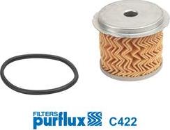 Purflux C422 - Degvielas filtrs www.autospares.lv