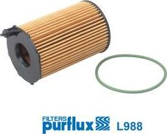 Purflux L988 - Eļļas filtrs www.autospares.lv