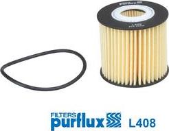 Purflux L408 - Eļļas filtrs www.autospares.lv