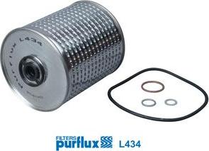 Purflux L434 - Eļļas filtrs www.autospares.lv