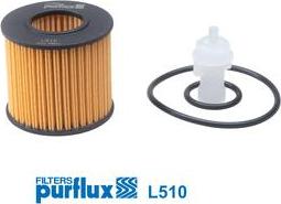Purflux L510 - Eļļas filtrs www.autospares.lv