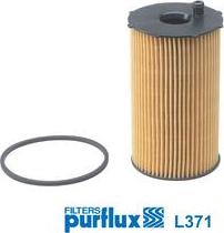 Purflux L371 - Eļļas filtrs www.autospares.lv