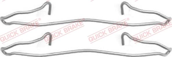 QUICK BRAKE 109-1057 - Piederumu komplekts, Disku bremžu uzlikas www.autospares.lv