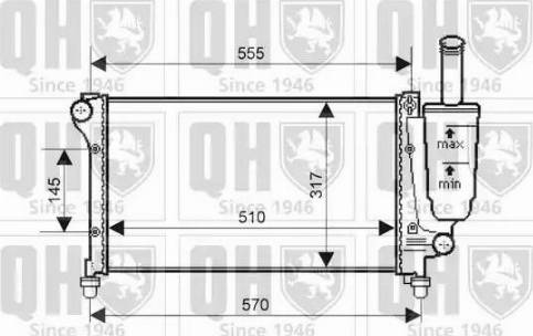 Quinton Hazell QER2148 - Radiators, Motora dzesēšanas sistēma www.autospares.lv