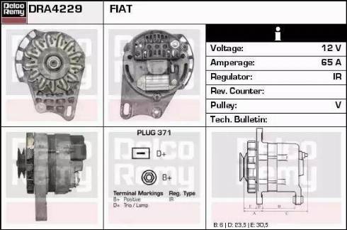 Remy DRA4229 - Ģenerators www.autospares.lv