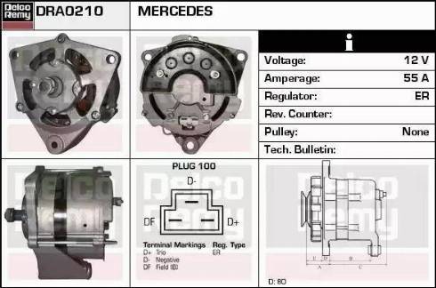 Remy DRA0210 - Ģenerators www.autospares.lv