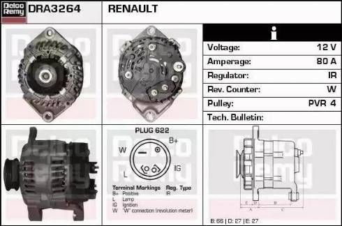 Remy DRA3264 - Ģenerators www.autospares.lv