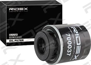 RIDEX 7O0037 - Eļļas filtrs www.autospares.lv