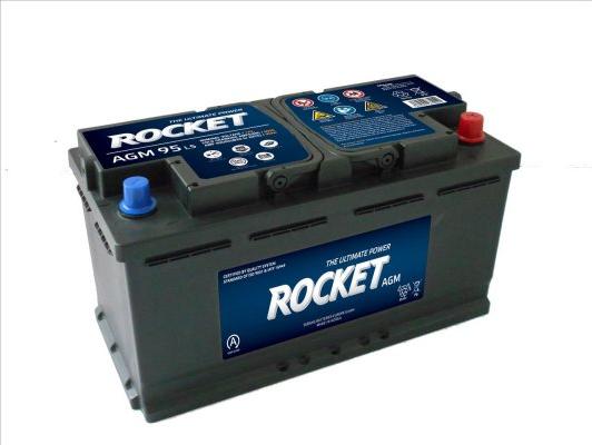 ROCKET BAT095AGM - Startera akumulatoru baterija www.autospares.lv