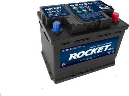 ROCKET BAT060AGM - Startera akumulatoru baterija www.autospares.lv