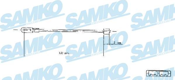 Samko C0578B - Trose, Stāvbremžu sistēma www.autospares.lv