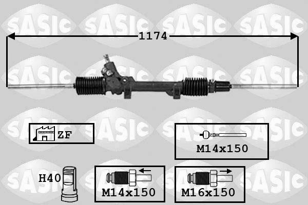 Sasic 7006021 - Stūres mehānisms www.autospares.lv