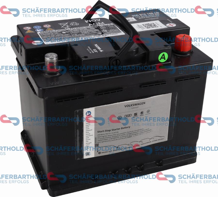 Schferbarthold 319 18 386 01 11 - Startera akumulatoru baterija www.autospares.lv