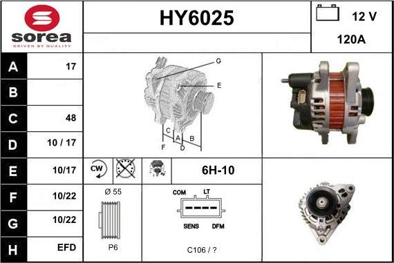 Sera HY6025 - Ģenerators www.autospares.lv