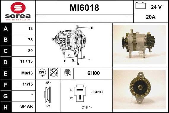 Sera MI6018 - Ģenerators www.autospares.lv
