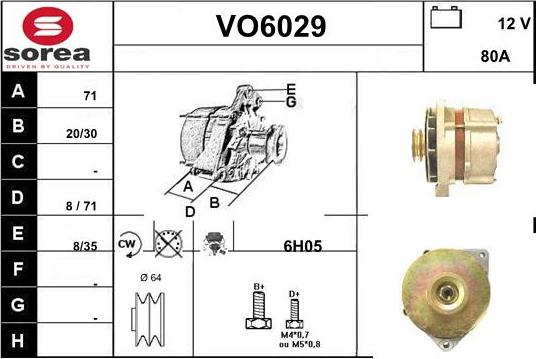 Sera VO6029 - Ģenerators www.autospares.lv