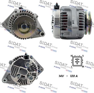 Sidat A12DE1219A2 - Ģenerators www.autospares.lv