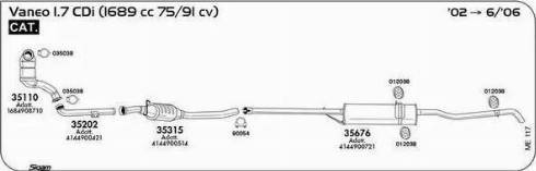 Sigam 012038 - Kronšteins, Izplūdes gāzu sistēma www.autospares.lv