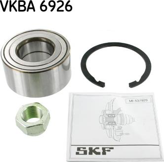 SKF VKBA 6926 - Riteņa rumbas gultņa komplekts www.autospares.lv