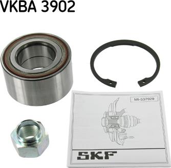 SKF VKBA 3902 - Riteņa rumbas gultņa komplekts www.autospares.lv