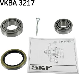 SKF VKBA 3217 - Riteņa rumbas gultņa komplekts www.autospares.lv