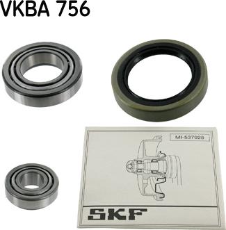 SKF VKBA 756 - Riteņa rumbas gultņa komplekts www.autospares.lv