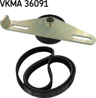 SKF VKMA 36091 - Ķīļrievu siksnu komplekts www.autospares.lv