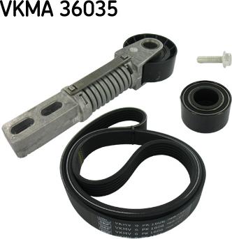 SKF VKMA 36035 - Ķīļrievu siksnu komplekts www.autospares.lv