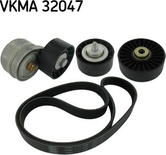 SKF VKMA 32047 - Ķīļrievu siksnu komplekts www.autospares.lv