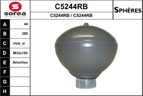 SNRA C5244RB - Hidroakumulators, Piekare / Amortizācija www.autospares.lv