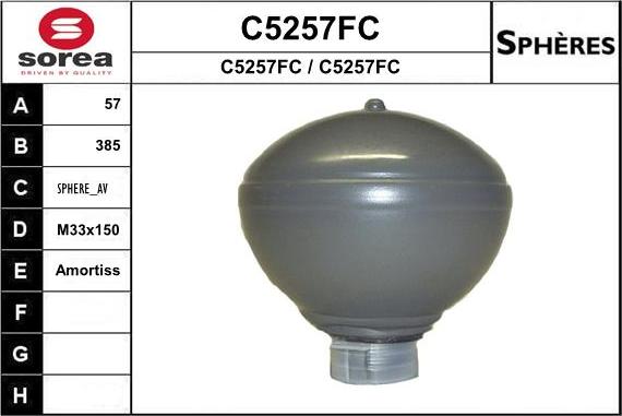 SNRA C5257FC - Hidroakumulators, Piekare / Amortizācija www.autospares.lv