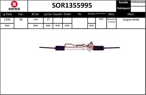 SNRA SOR1355995 - Stūres mehānisms www.autospares.lv