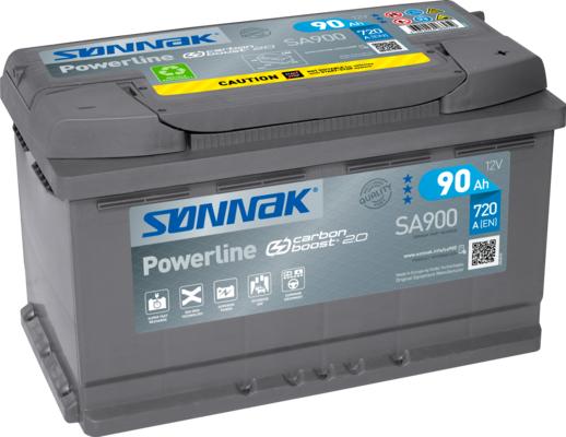 Sonnak SA900 - Startera akumulatoru baterija www.autospares.lv