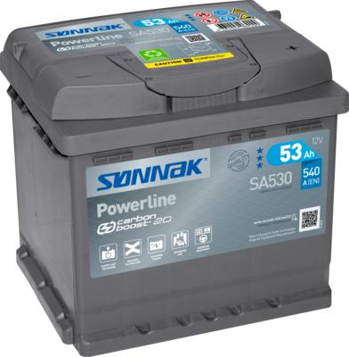 Sonnak SA530 - Startera akumulatoru baterija www.autospares.lv